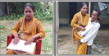 বাবার কোলে চড়ে চলাচল করা নাইছ স্নাতকে পেলেন প্রথম শ্রেণি