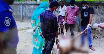 পুকুরপাড়ে পড়ে ছিল মৃত নীলগাই