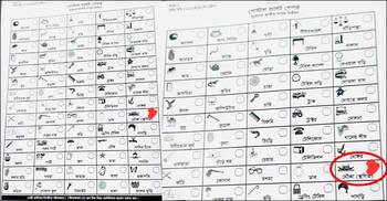 নমুনায় দেখানো হলেও মূল ব্যালটে থাকবে না নৌকা প্রতীক: ইসি