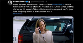 Obamas support Kamala Harris to be presidential nominee
