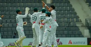 ২৩২ রানে অলআউট পাকিস্তান, ৪৬ রানের লিড পেলো বাংলাদেশ   