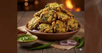 সন্ধ্যার আড্ডার সেরা সঙ্গী মুচমুচে পালং পাকোড়া