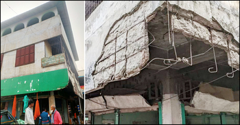 একতলা ফাউন্ডেশনে তিনতলা পৌর মার্কেট!