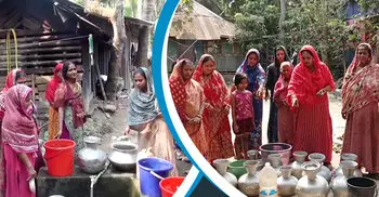 ওয়াটার ট্রিটমেন্টের অপেক্ষায় পৌরসভা, পানির অভাবে দিশাহারা বাসিন্দারা