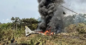 66 killed in Colombian military plane crash on takeoff