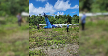 Plane skids off runway in Indonesia, injuring several passengers