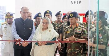 PM opens AFIP, Senaprangan Bhabans in Dhaka Cantonment
