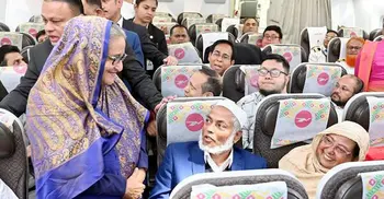 Biman passengers overwhelmed witnessing compassion of PM