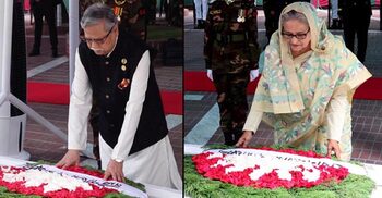 President, PM pay homage to Bangabandhu at Tungipara