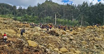 Over 300 buried in Papua New Guinea landslide, local media says