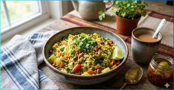 নাস্তার টেবিলে ভিন্ন স্বাদ আনবে পোহা