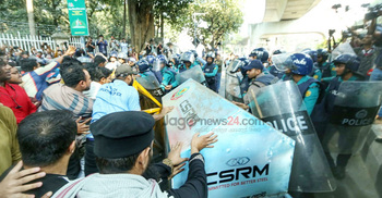 স্বরাষ্ট্র উপদেষ্টার কার্যালয় ঘেরাও কর্মসূচিতে পুলিশের বাধা