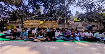 জবিতে কেন্দ্রীয় মন্দির স্থাপনের দাবিতে অবস্থান কর্মসূচি