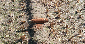 লালমনিরহাটে জমিতে খননকালে মিললো অবিস্ফোরিত মর্টার শেল