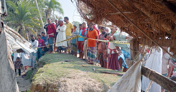 নদীর পাড়ে ঝুপড়ি ঘরে পাওয়া গেলো বৃদ্ধ দম্পতির মরদেহ