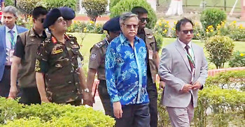 চারদিনের সফরে পাবনায় পৌঁছেছেন রাষ্ট্রপতি সাহাবুদ্দিন