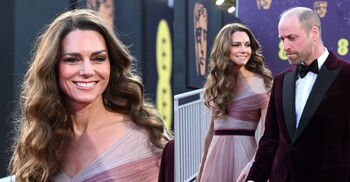 বাফটার লালগালিচায় স্ত্রীকে নিয়ে রঙ ছড়ালেন বিটিশ রাজপুত্র