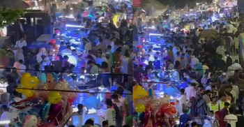 মিরপুরের ফুটপাতে ঈদের কেনাকাটায় উপচে পড়া ভিড়