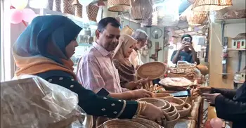 কুমিল্লায় নববর্ষ উপলক্ষে বাঁশ বেতের পণ্য প্রদর্শনী