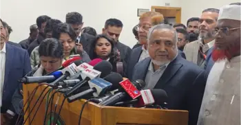 আপনার টেলিভিশন তো এখনও মুসলমান হয় নাই- তথ্য উপদেষ্টাকে জামায়াতের নায়েবে আমির