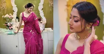 রুচিশীল ফ্যাশনে ঝলমলে পূজা