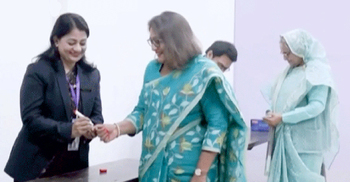 PM casts vote at Dhaka City College