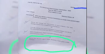 Indian prof suspended over question on ‘atrocities against Muslims’