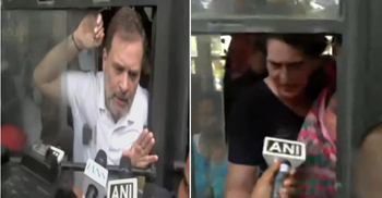 Rahul, Priyanka detained during protest in Delhi