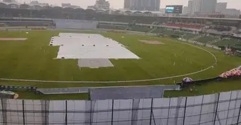 বৃষ্টির কারণে খেলা বন্ধ মিরপুরে