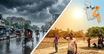 সিলেট-ময়মনসিংহে ভারী বৃষ্টি, কোথাও কোথাও তাপপ্রবাহের আভাস
