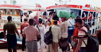 ঢাকামুখী গাড়ির চাপ সামলাতে প্রস্তুত দৌলতদিয়া ঘাট