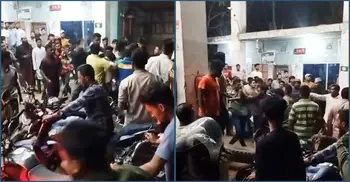 রাজবাড়ীতে তেলের সিরিয়াল নিয়ে মোটরসাইকেল চালকদের মারামারি