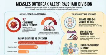 Rajshahi div faces measles surge as 77 cases emerge