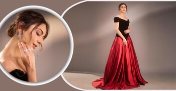 কালো-লালে রাকুলের রাজকীয় রূপ