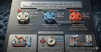 Export dip, rank jump: Bangladeshi RMG overtakes China in US market