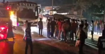 দ্রুত গতির বাসচাপায় প্রাণ গেলো নারীর