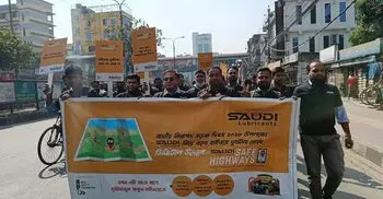 Saudi Lubricants organizes awareness rally to prevent road accidents