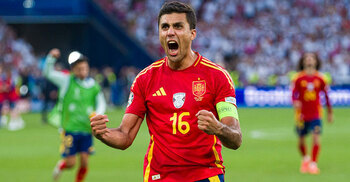 Spain’s ‘computer’ Rodri finally in charge at Euro 2024