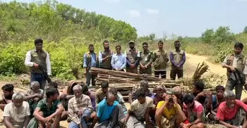 সংরক্ষিত বনাঞ্চলে জ্বালানি কাঠ সংগ্রহকালে ২৬ রোহিঙ্গা আটক