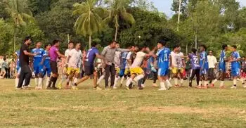মাঠের সংঘর্ষে পাল্টে গেলো ফল, গোল খেয়েও জয়ী শাবিপ্রবি