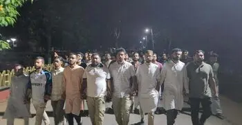 ডাকসু নেতাকর্মীদের ওপর ছাত্রদলের হামলার প্রতিবাদে রাকসুর বিক্ষোভ