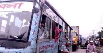 রূপগঞ্জ অংশে ঢাকা-সিলেট মহাসড়কে তীব্র যানজট