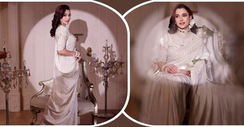 সাদার রাজকীয়তায় মোহময় সাবিলা নূর