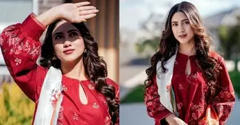 সালোয়ার-কামিজে প্রাণবন্ত সাফা