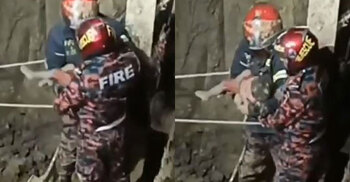 গভীর নলকূপের পাইপে পড়ে যাওয়া শিশু সাজিদকে জীবিত উদ্ধার