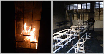 শরীয়তপুরে রাতের আঁধারে ভোটকেন্দ্রে অগ্নিসংযোগ