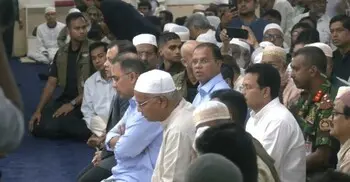 জাহিদ হোসেনের মায়ের দোয়া মাহফিলে প্রধানমন্ত্রী