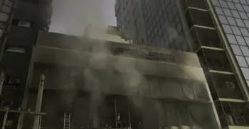 রাজধানীর কারওয়ান বাজারে প্রথম আলো ভবনের সবশেষ পরিস্থিতি