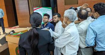 Scuffle erupts between BNP's two factions at EC hearing