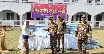 বিজয় দিবসে অসহায়দের পাশে সেনাবাহিনী